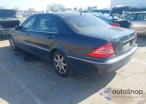 2003 Mercedes-Benz S 430 from USA, damaged, VIN WDBNG83J13A356989